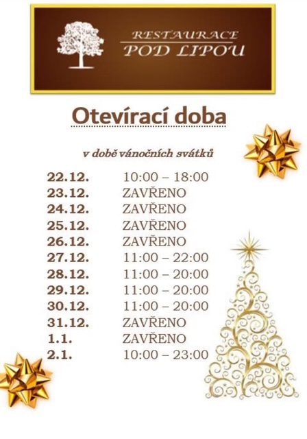 Vánoční otevírací doba